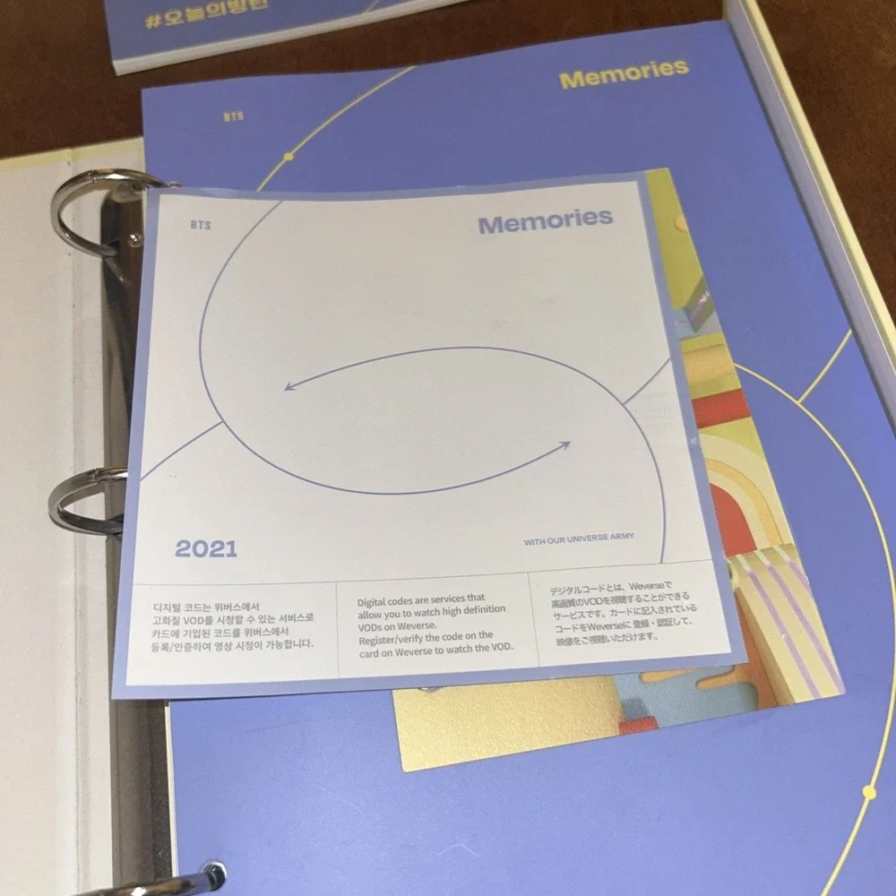 BTS Memories of 2021 Digital ‎ - J Hope PC Booklet Binder